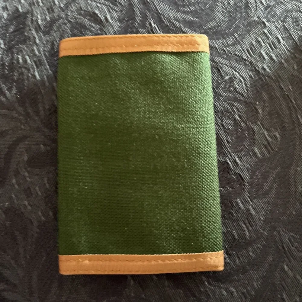 Vintage 1980s Nylon Duck  Tri-Fold Wallet Checkbook Danbury Made In USA New